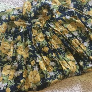 Vintage Ladies Floral Skirt Size 8